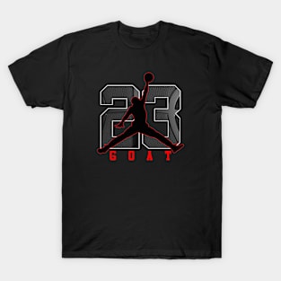 Michael Jordan 23 Black Matte Style T-Shirt